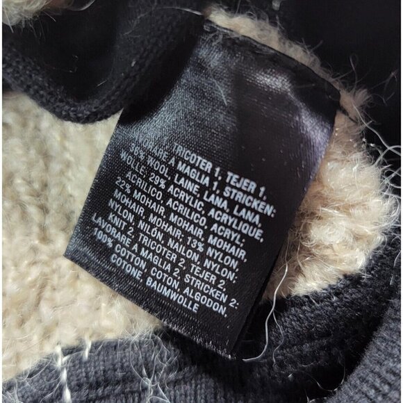 Anthro Sparrow Wool Blend Cream Black Accent Full Zip Jacket Size XS - Picture 13 of 13